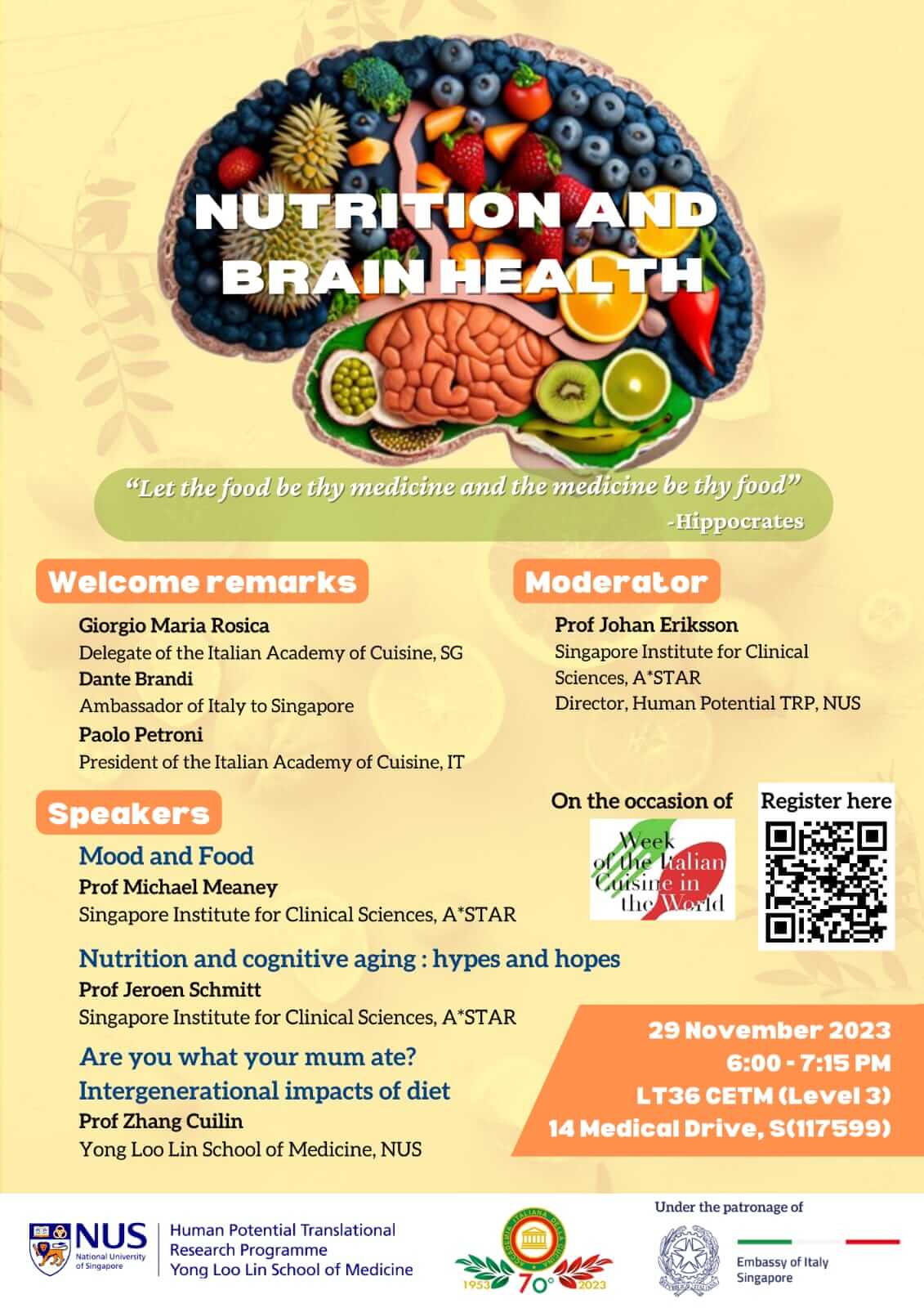 Nutrition and Brain Health - Comunità Italiana Singapore