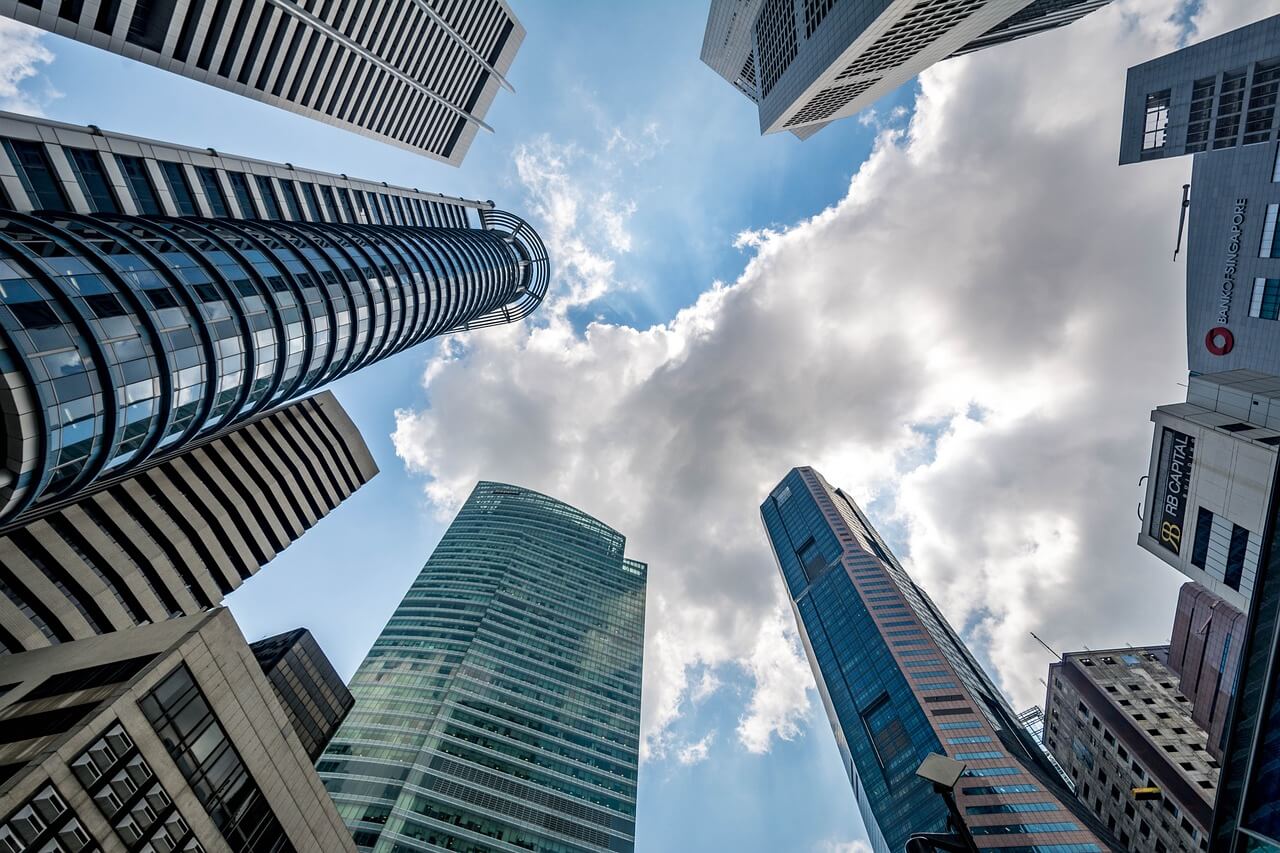 singapore, skyscraper, cloud