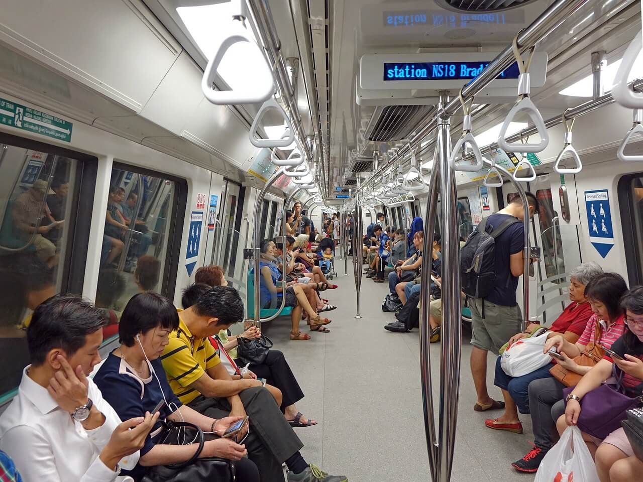 singapore, train, mass rapid transit